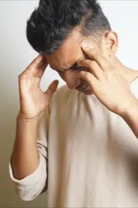 Homme présentant des troubles anxieux